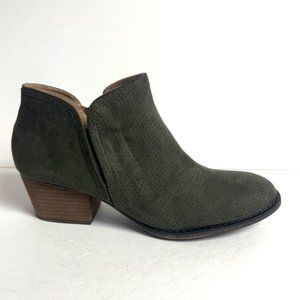 Lifestride Womens Blake Ankle Boot Olive Size 11 M
